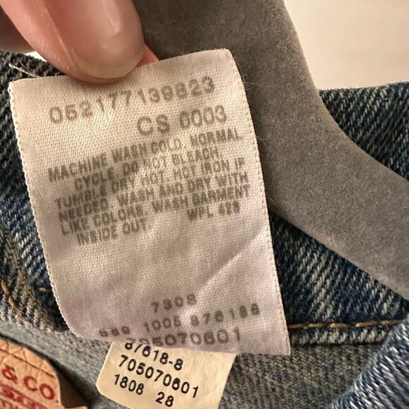 Levi's Men's Trucker Denim Jean Jacket 100% Cotton Western Cowboy Casual XXL - Picture 6 of 6